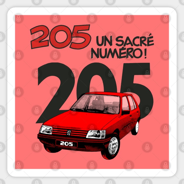 205 - FRENCH AD Sticker by Throwback Motors